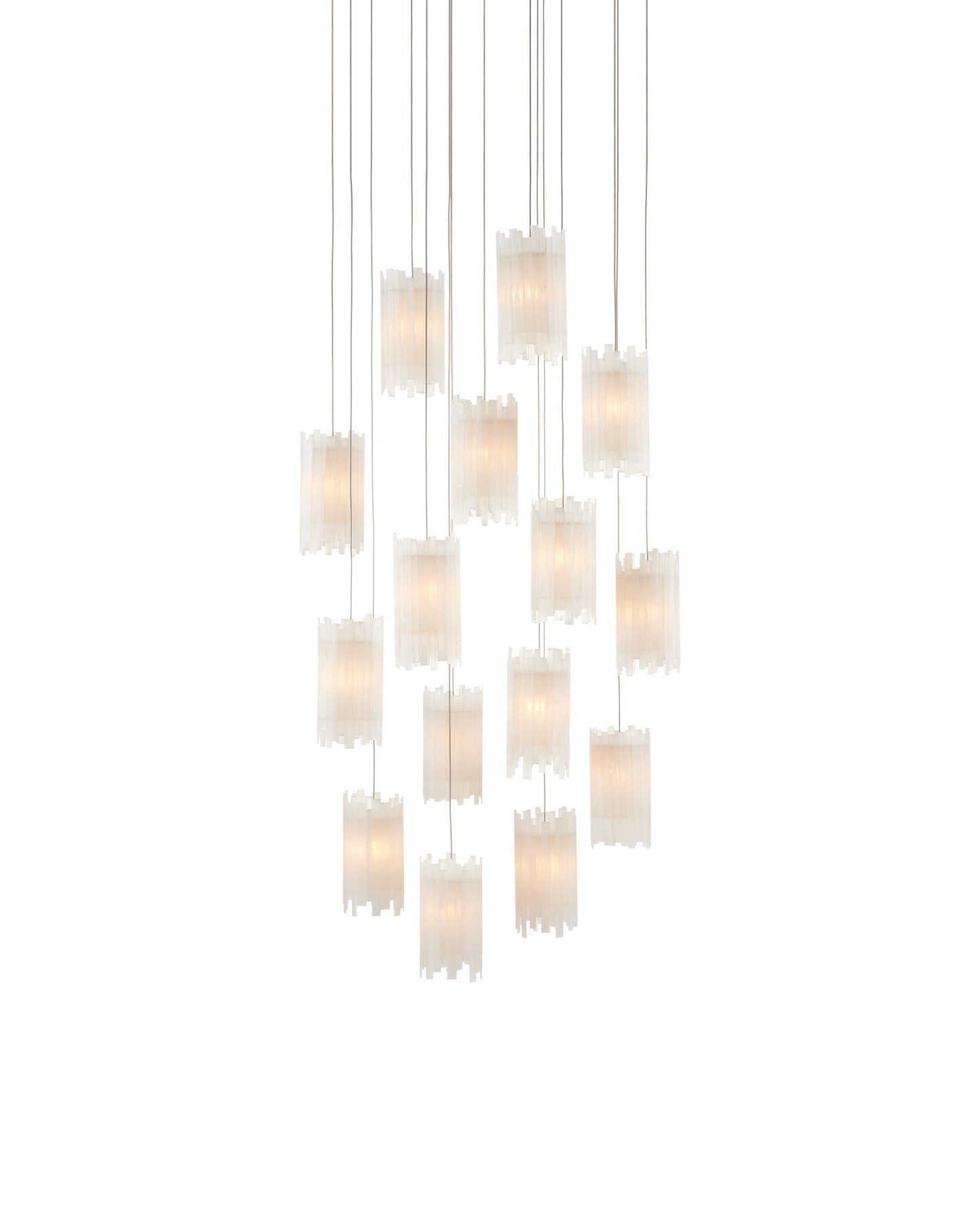 Escenia 15-Light Round Multi-Drop Pendant