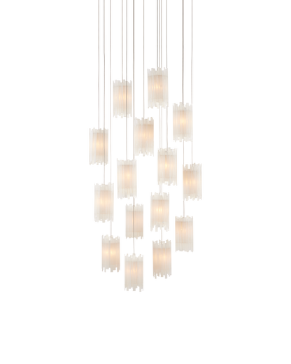 Escenia 15-Light Round Multi-Drop Pendant