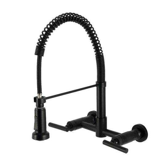 Manhattan Pre-Rinse Kitchen Faucet in Matte Black