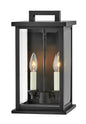 Weymouth Medium Wall Mount Lantern In Black Finish