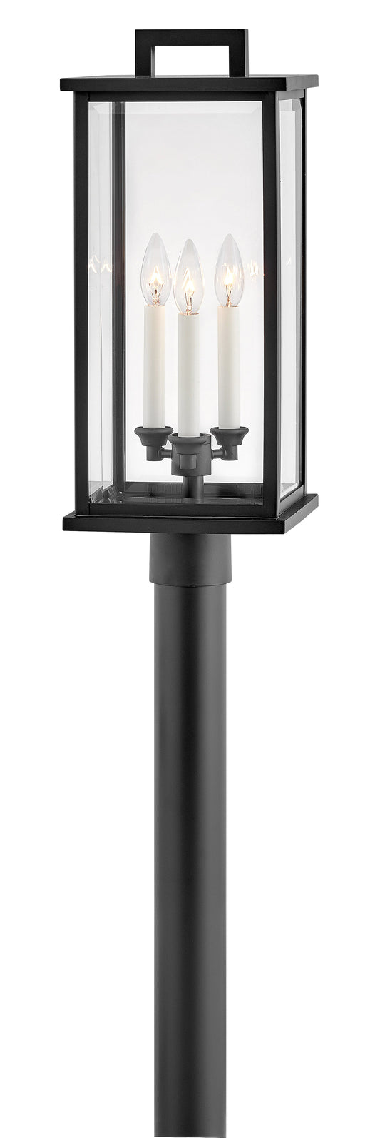 Weymouth Large Post Top or Pier Mount Lantern In Black Finish