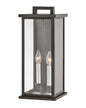 Weymouth Medium Wall Mount Lantern In Light Bronze Finish