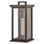 Weymouth Small Wall Mount Lantern In Light Bronze Finish