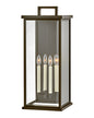 Weymouth Large Wall Mount Lantern In Light Bronze Finish