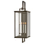 Weymouth Extra Large Wall Mount Lantern In Light Bronze Finish