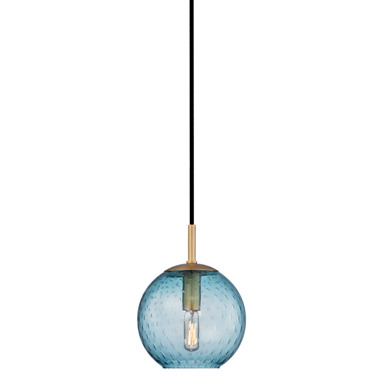 Rousseau Pendant with Aged Brass Finish