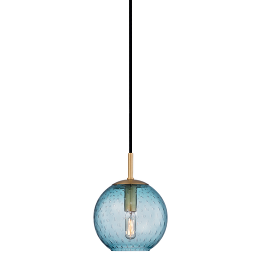 Rousseau Pendant with Aged Brass Finish