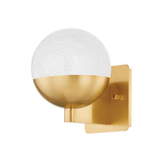 ROCHFORD Wall Sconce with Aged Brass Finish