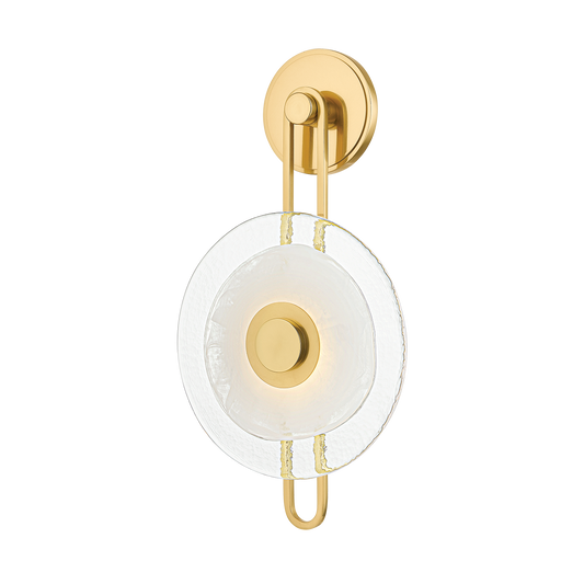 KEUKA PARK Wall Sconce with Aged Brass Finish