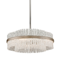 Chime Chandelier In SILVER LEAF POLISHED STAINLESS Finish
