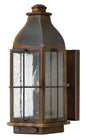 Bingham Small Wall Mount Lantern In Dark Brass Finish