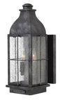 Bingham Medium Wall Mount Lantern In Gray Finish