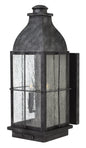 Bingham Medium Wall Mount Lantern In Gray Finish
