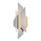 Modernist Wall Sconce In POL SS W SILVER/GOLD LEAF Finish