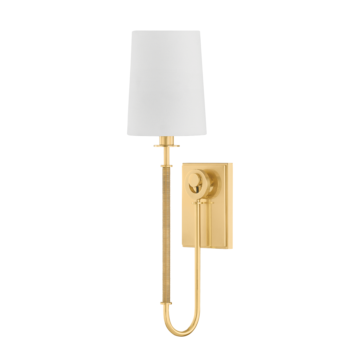 GLENMONT Wall Sconce with AGED BRASS Finish