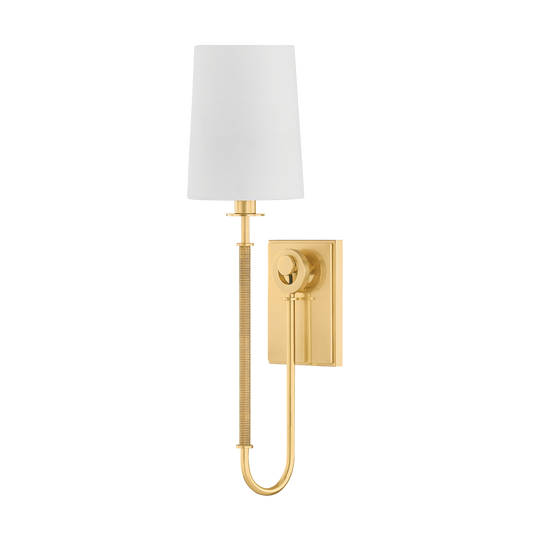 GLENMONT Wall Sconce with AGED BRASS Finish