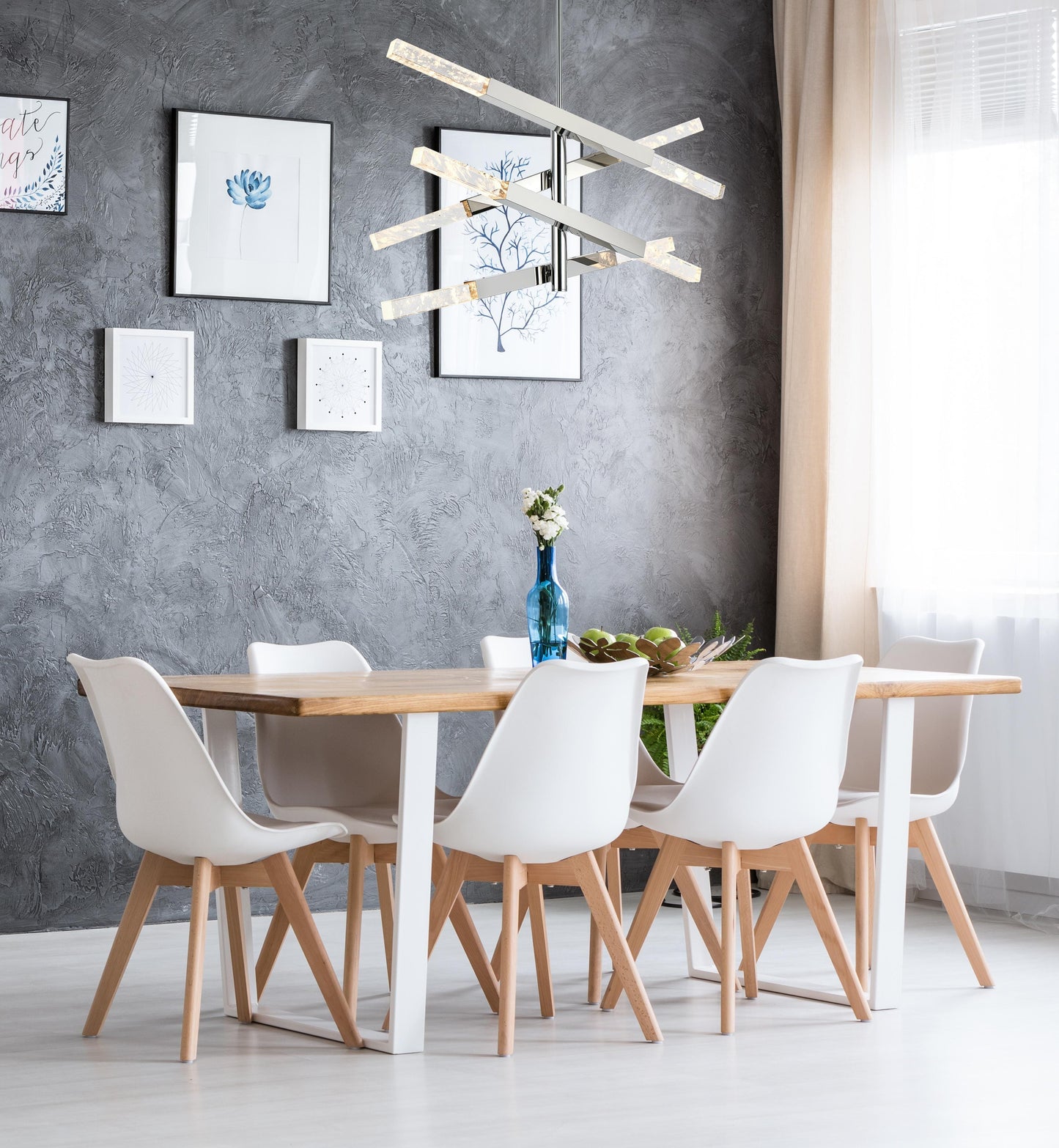 Ari 4-Bar Pendant in Chrome