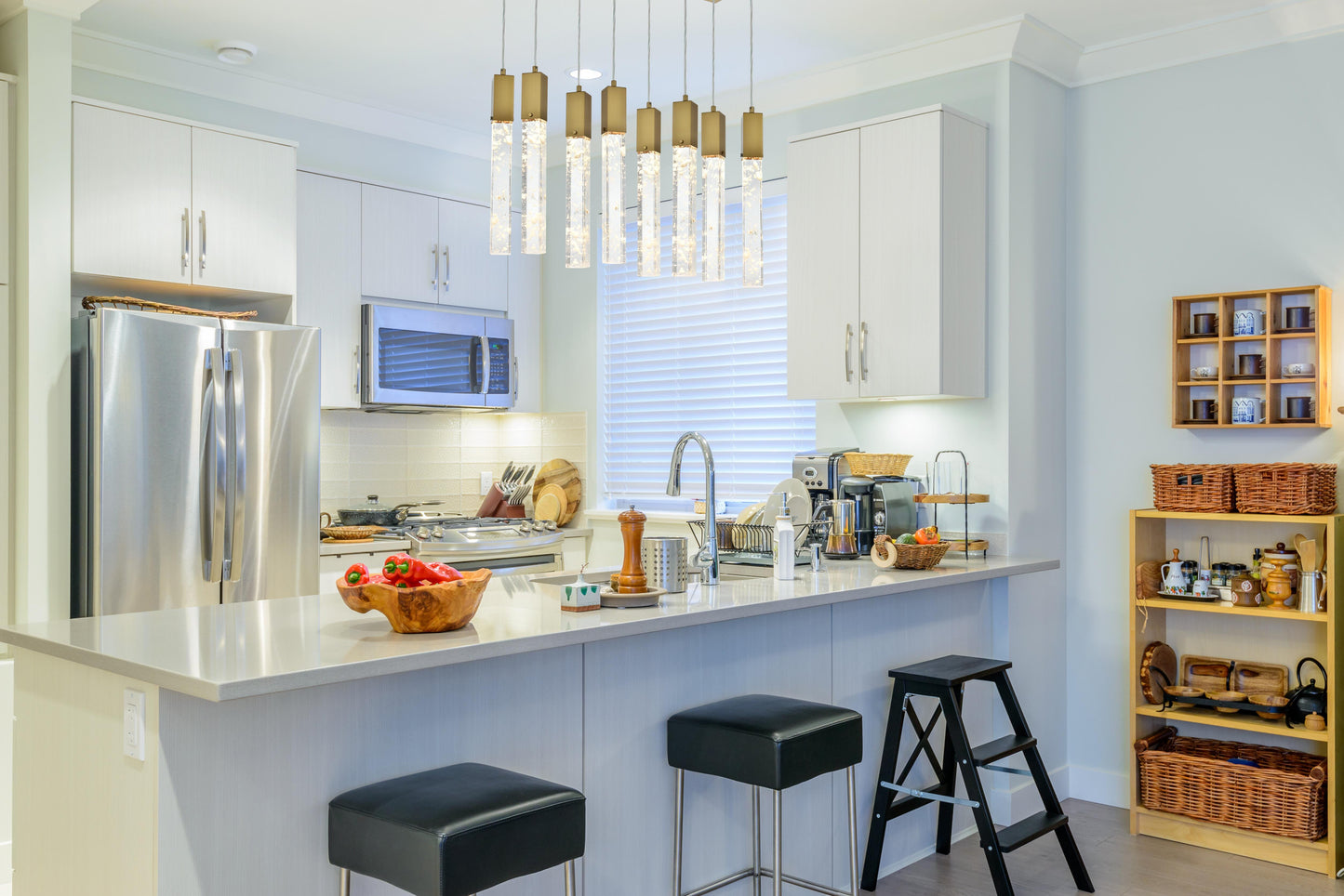 Aurora 36 inch Pendant in Satin Gold