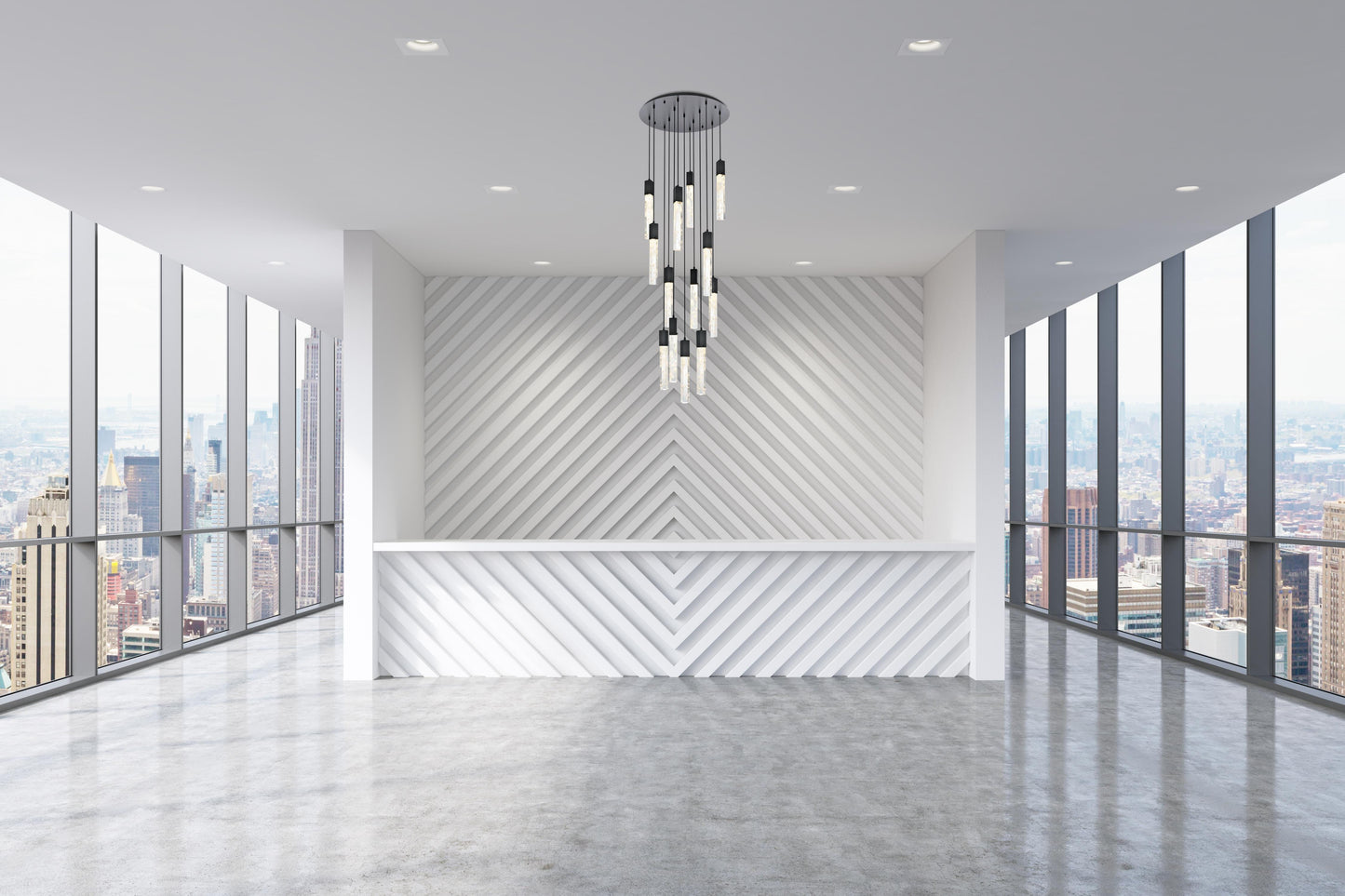 Aurora 30 inch Chandelier in Black