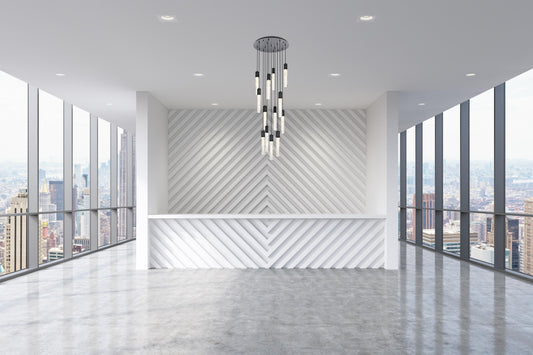 Aurora 30 inch Chandelier in Black