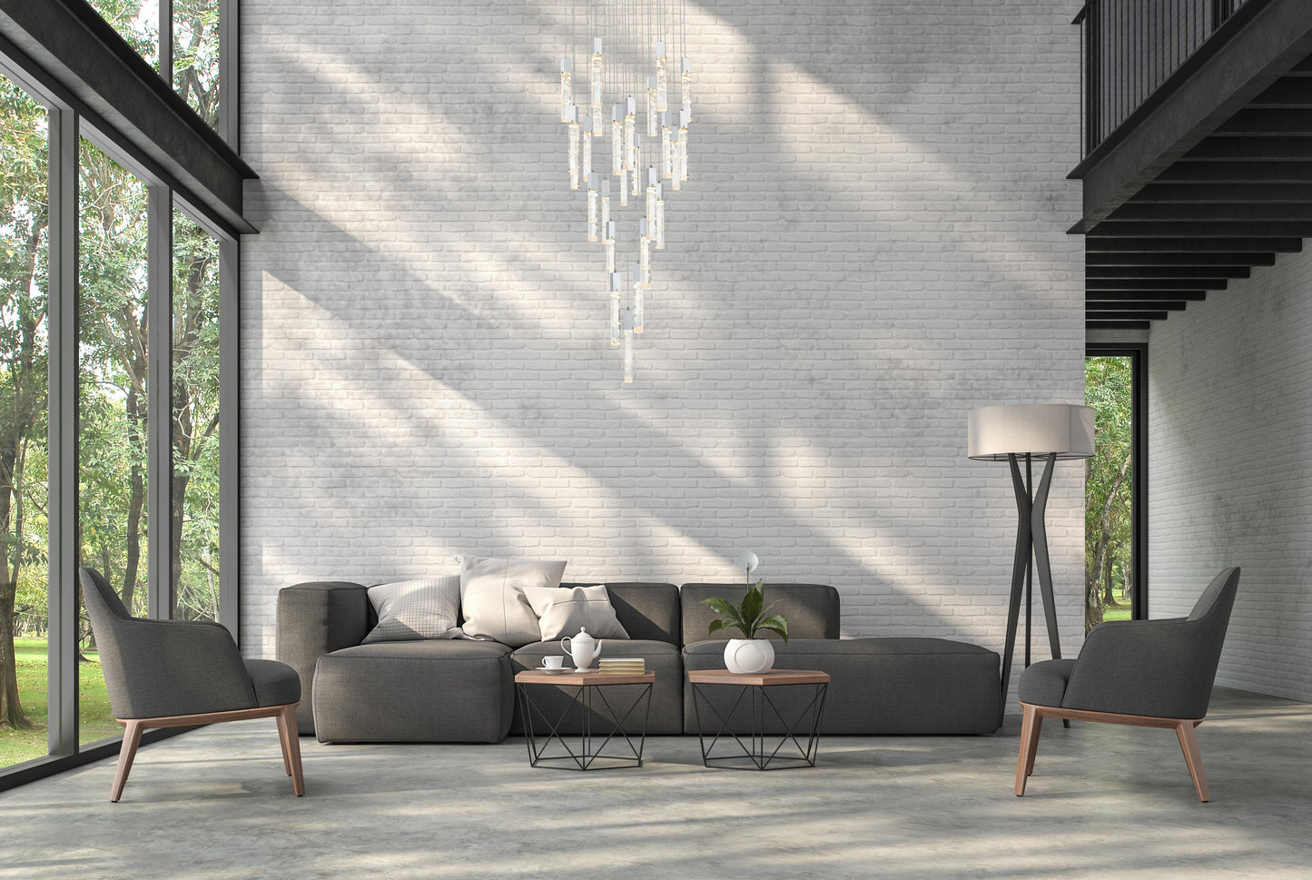 Aurora 42 inch Chandelier in Chrome