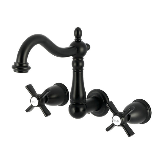 Millennium Wall-Mount Bathroom Faucet in Matte Black