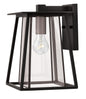 Walker Small Wall Mount Lantern In Black Finish