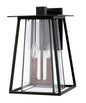 Walker Medium Wall Mount Lantern In Black Finish
