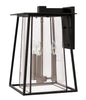Walker Medium Wall Mount Lantern In Black Finish