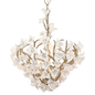 Lily Chandelier with Stria Gold Leaf Finish