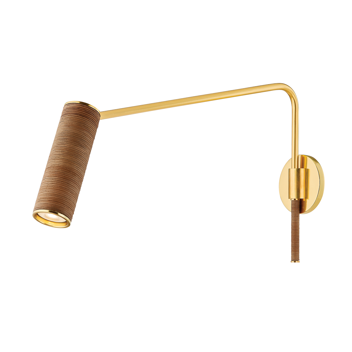 NARRAGANSETT Wall Sconce with Aged Brass Finish