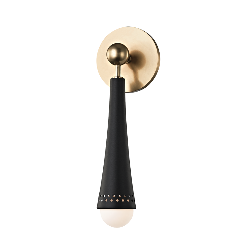Tupelo Wall Sconce with Aged Brass Finish