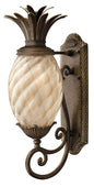 Plantation Large Wall Mount Lantern In Light Bronze Finish
