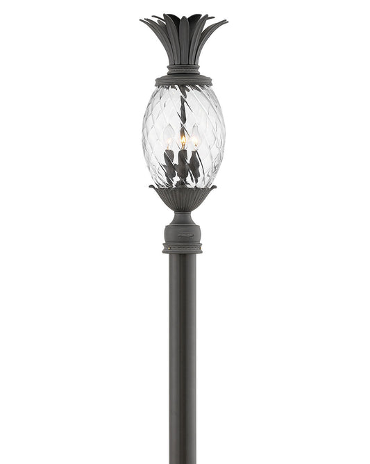 Plantation Large Post Top or Pier Mount Lantern 12v In Black Finish