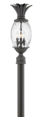 Plantation Large Post Top or Pier Mount Lantern In Black Finish
