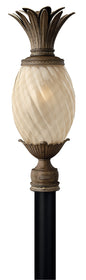 Plantation Large Post Top or Pier Mount Lantern In Light Bronze Finish