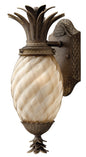 Plantation Medium Wall Mount Lantern In Light Bronze Finish