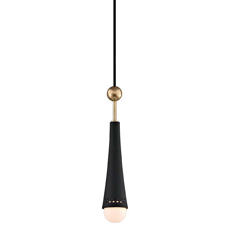 Tupelo Pendant with Aged Brass Finish