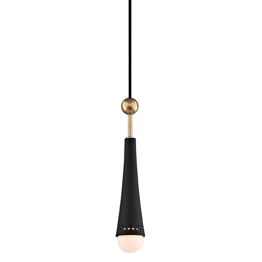 Tupelo Pendant with Aged Brass Finish