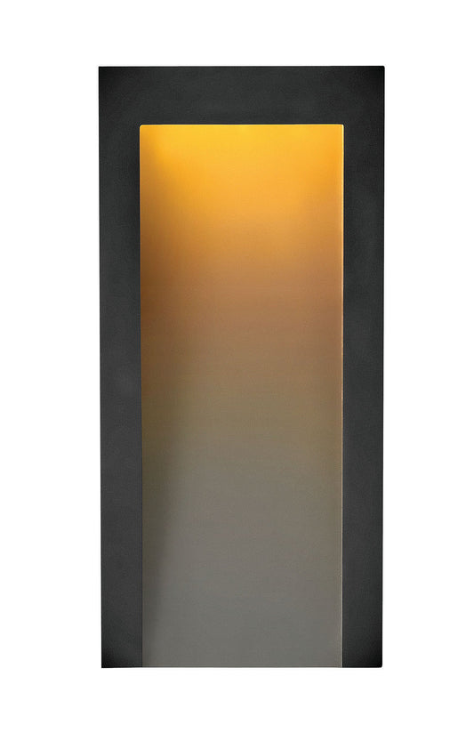 Taper Medium Wall Mount Lantern In Black Finish