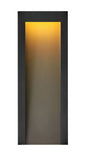 Taper Large Wall Mount Lantern In Black Finish