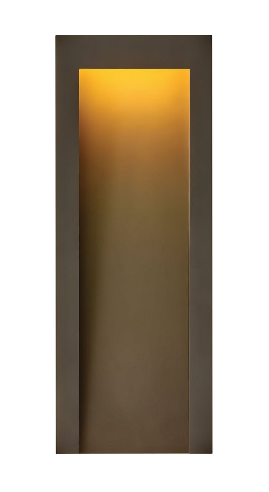 Taper Large Wall Mount Lantern In Dark Bronze Finish