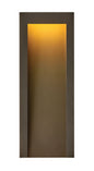 Taper Large Wall Mount Lantern In Dark Bronze Finish