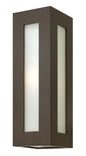 Dorian Medium Wall Mount Lantern In Light Bronze Finish