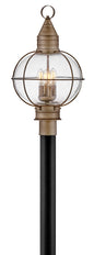 Cape Cod Large Post Top or Pier Mount Lantern In Light Bronze Finish