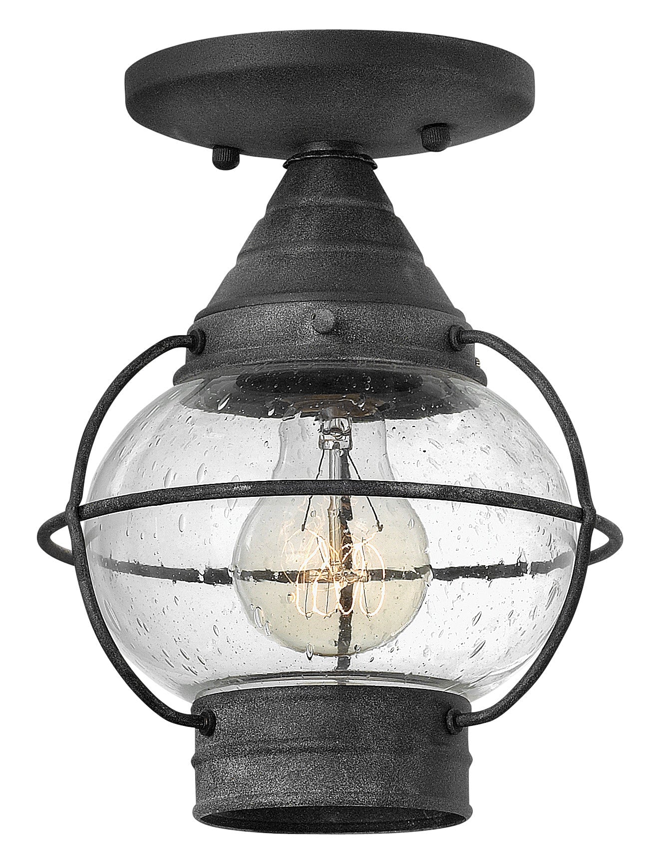 Cape Cod Extra Small Convertible Flush Mount In Black Finish