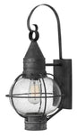 Cape Cod Large Wall Mount Lantern In Black Finish