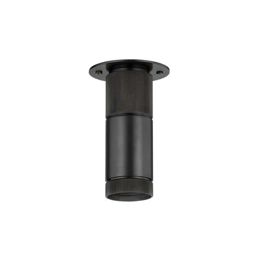 DIGHTON FLUSH MOUNT with DISTRESSED BRONZE Finish