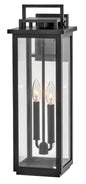 Winthorpe Large Wall Mount Lantern In Black Finish