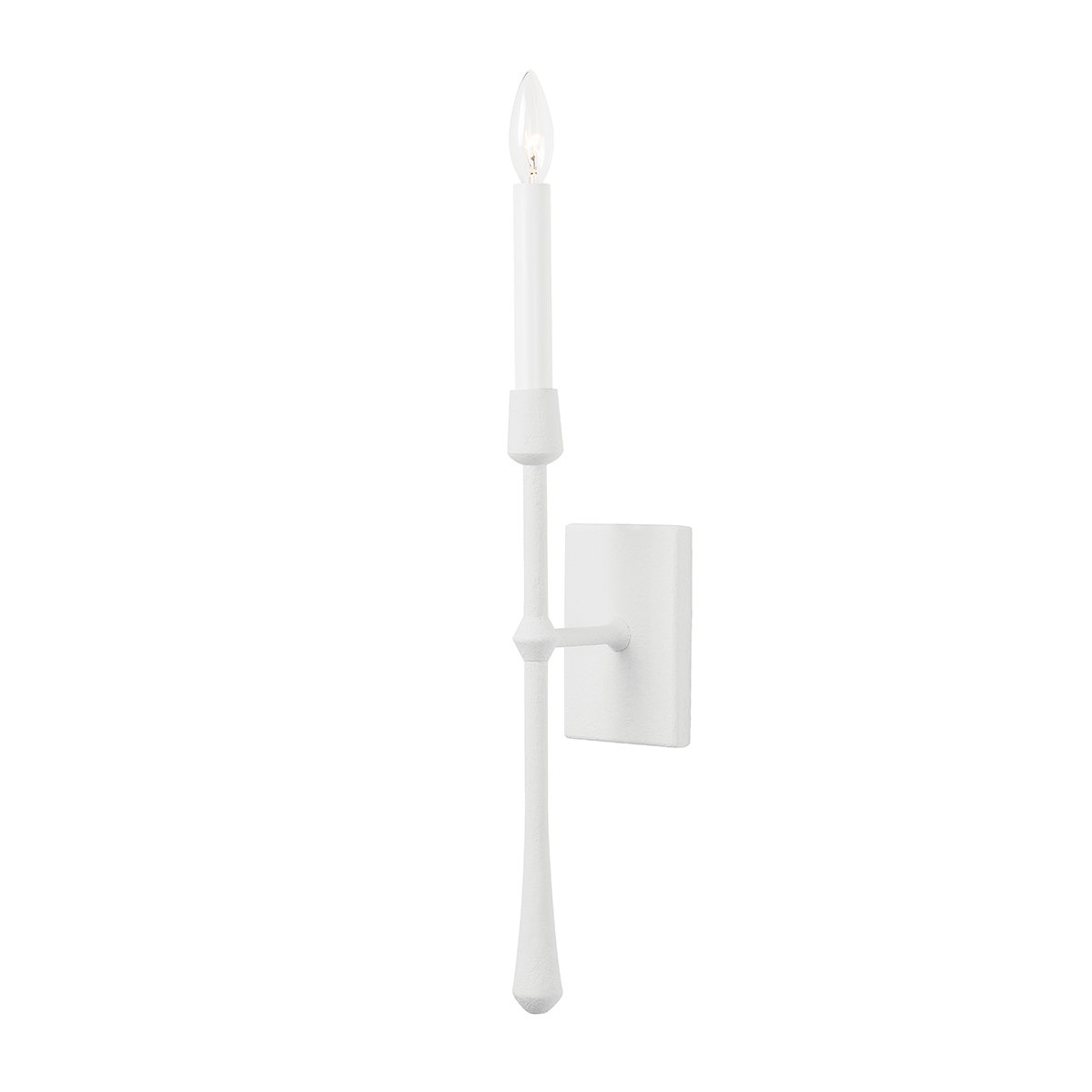 Hathaway Wall Sconce with White Plaster Finish